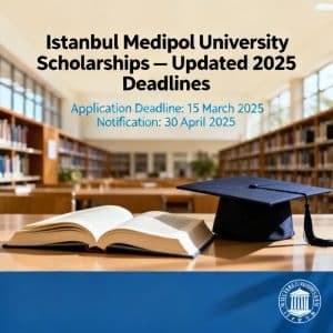 İstanbul Medipol University scholarships for international students updated deadlines