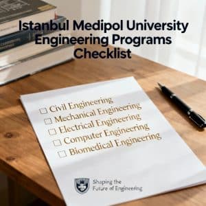 İstanbul Medipol University engineering programs complete checklist