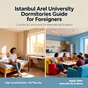 Istanbul Arel University dormitories guide for foreigners