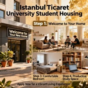 Istanbul Ticaret University student housing step by step