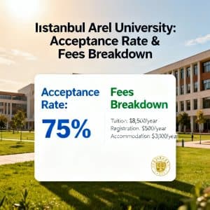 Istanbul Arel University acceptance rate fees breakdown