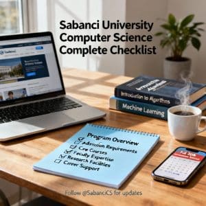 Sabancı University computer science in English complete checklist