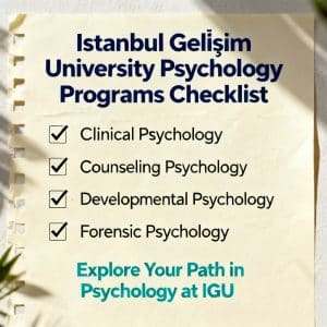 Istanbul Gelişim University psychology programs complete checklist