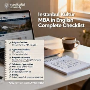 Istanbul Kültür University MBA in English complete checklist
