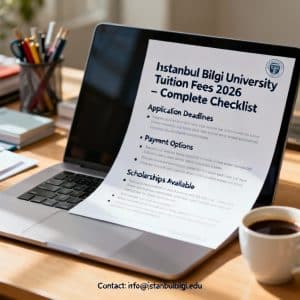 Istanbul Bilgi University tuition fees 2026 complete checklist