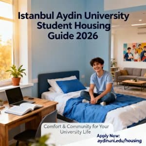 Istanbul Aydın University student housing 2026 guide