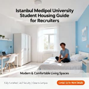 İstanbul Medipol University student housing for foreigners