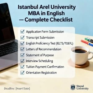 Istanbul Arel University MBA in English complete checklist