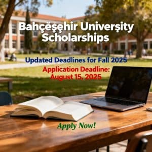 Bahçeşehir University scholarships for international students updated deadlines