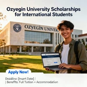 Özyeğin University scholarships for international students in English