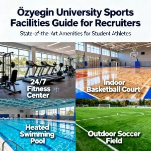 Özyeğin University sports facilities step by step