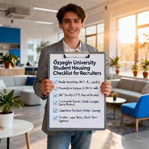 Özyeğin University student housing complete checklist