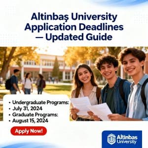Altınbaş University application deadlines updated deadlines