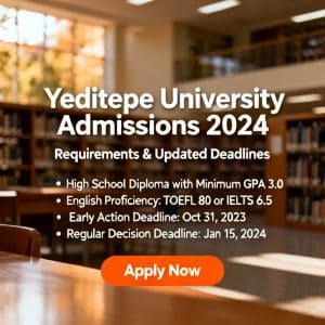 Yeditepe University admission requirements updated deadlines