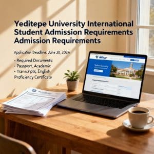 Yeditepe University admission requirements in English