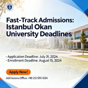 Istanbul Okan University application deadlines fast-track options