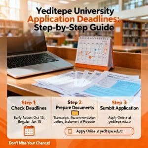 Yeditepe University application deadlines step by step
