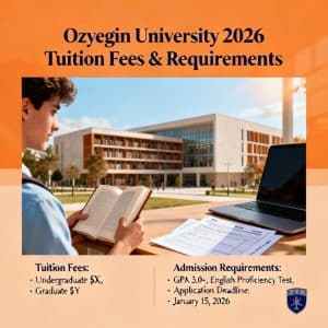 Özyeğin University tuition fees 2026 requirements explained