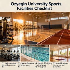 Özyeğin University sports facilities complete checklist