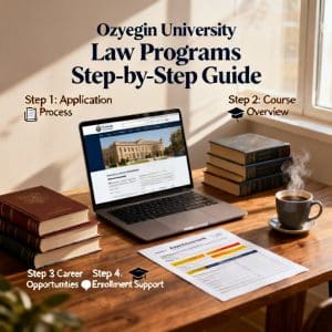Özyeğin University law programs step by step