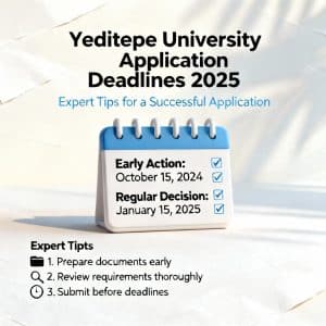 Yeditepe University application deadlines expert tips