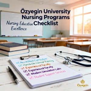 Özyeğin University nursing programs complete checklist