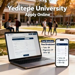 Yeditepe University how to apply online fees breakdown