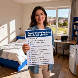 Özyeğin University dormitories guide complete checklist