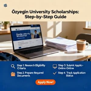 Özyeğin University scholarships for international students step by step