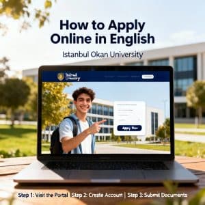 Istanbul Okan University how to apply online in English