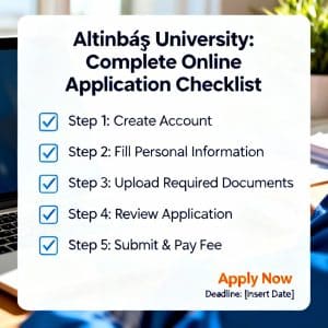 Altınbaş University how to apply online complete checklist