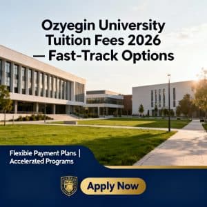 Özyeğin University tuition fees 2026 fast-track options