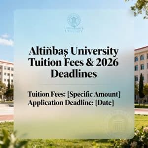Altınbaş University tuition fees 2026 updated deadlines