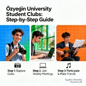 Özyeğin University student clubs and societies step by step
