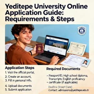 Yeditepe University how to apply online requirements explained