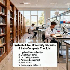 Istanbul Arel University libraries and labs complete checklist