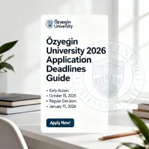 Özyeğin University application deadlines 2026 guide