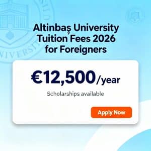 Altınbaş University tuition fees 2026 for foreigners