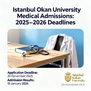 Istanbul Okan University medical faculty admission updated deadlines