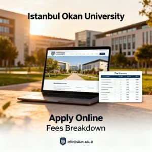 Istanbul Okan University how to apply online fees breakdown