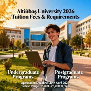 Altınbaş University tuition fees 2026 requirements explained
