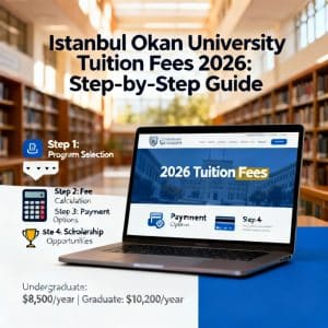 Istanbul Okan University tuition fees 2026 step by step