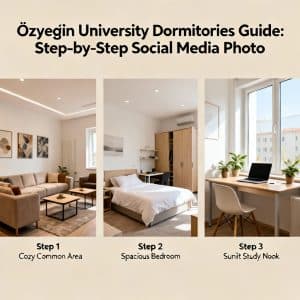 Özyeğin University dormitories guide step by step
