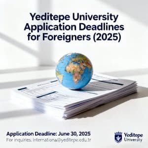 Yeditepe University application deadlines for foreigners
