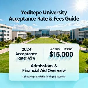Yeditepe University acceptance rate fees breakdown