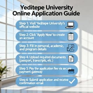 Yeditepe University how to apply online step by step