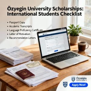Özyeğin University scholarships for international students complete checklist