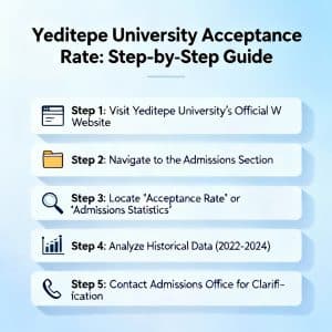Yeditepe University acceptance rate step by step