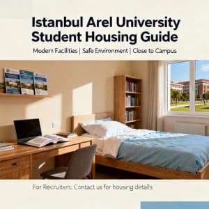 Istanbul Arel University student housing for foreigners