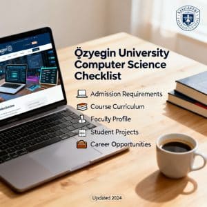 Özyeğin University computer science in English complete checklist
